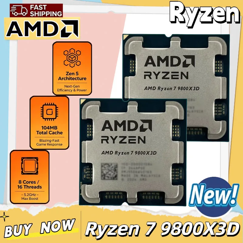 Amd Cpu Ryzen 7 - AMD Ryzen 7 9800X3D Oyun İşlemcisi