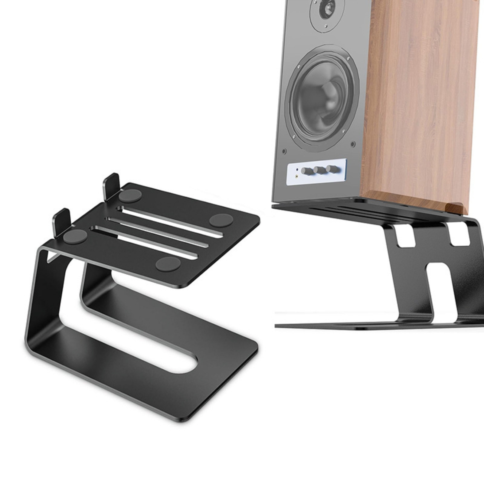 Desk Setup Speakers - 2 Parça Masaüstü Hoparlör Standı, Kaymaz