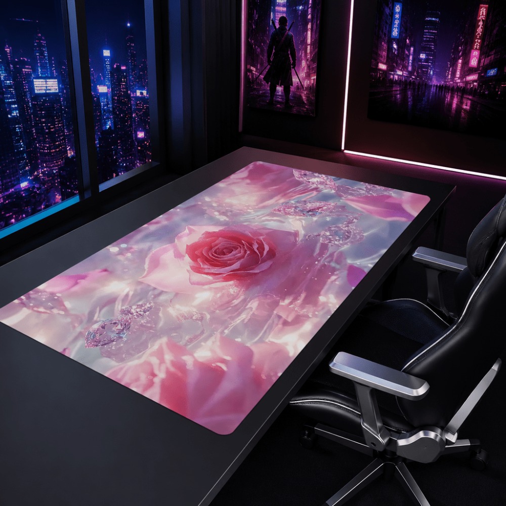 Orijinal pembe gül filigranı.  - Desk Setup Simple incelemesi ve fiyatı