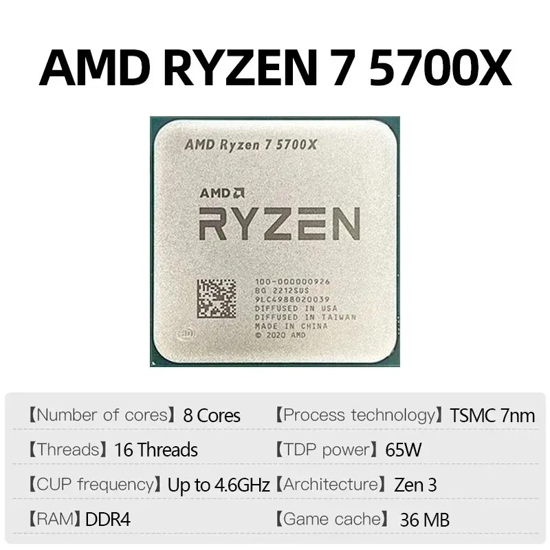AMD Ryzen 7 5700X Kilitsiz Mas - Amd Cpu Ryzen 7 incelemesi ve fiyatı