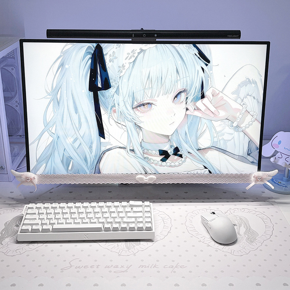 Yeni Ekran Dekoru Beyaz Dantel - Desk Setup Ergonomic incelemesi ve fiyatı