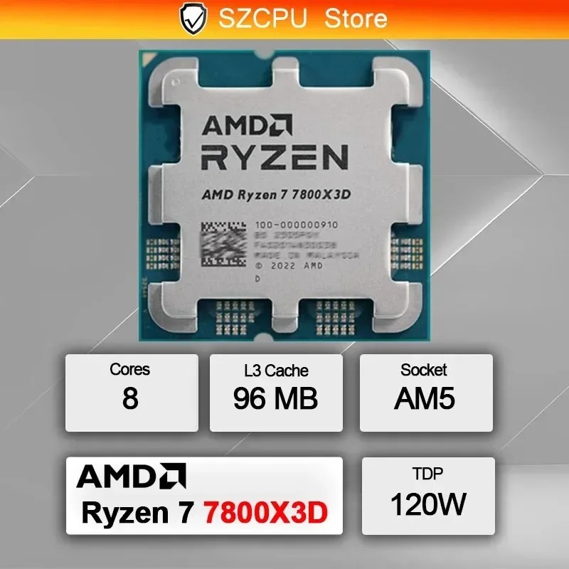 AMD R7 7800X3D CPU 8 Çekirdekl - Amd Cpu Ryzen 7 incelemesi ve fiyatı