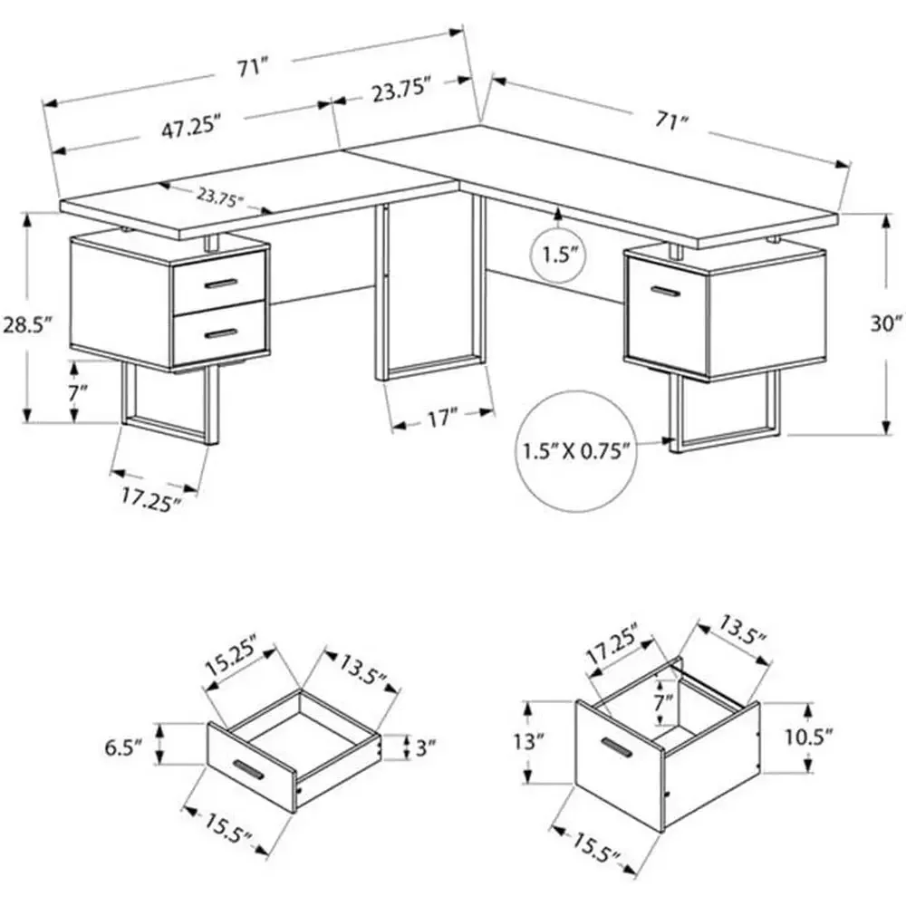 Ev Ofisi için Depolama Alanlı  - L Shaped Desk Setup incelemesi ve fiyatı
