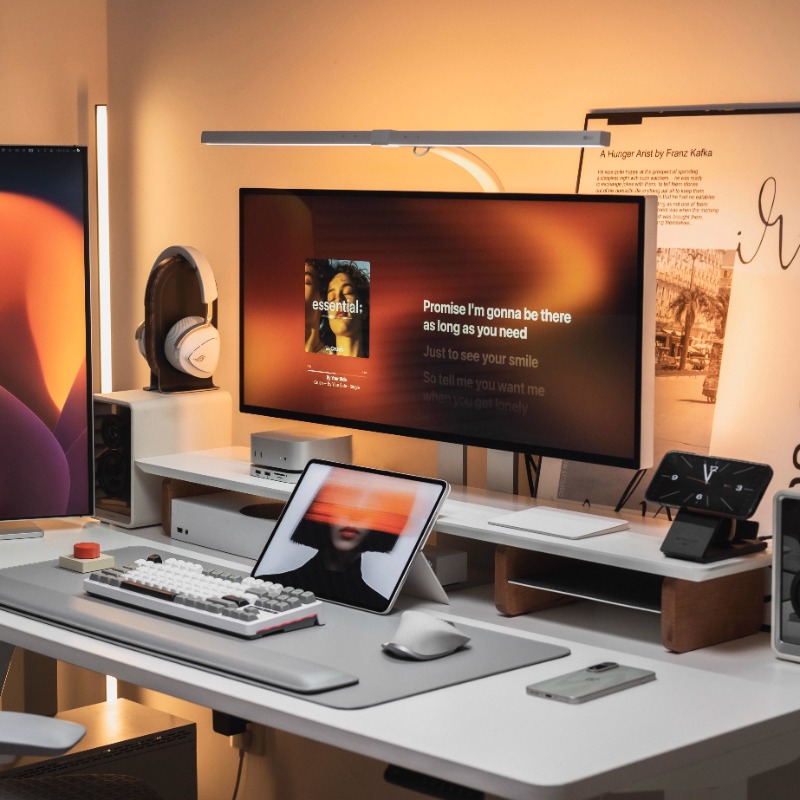 Modern Monitör Yükseltici Stan - Desk Setup For Laptop And Monitor incelemesi ve fiyatı