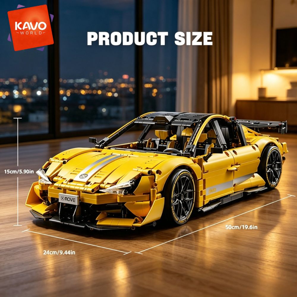 KAVOWORLD 2143 parça Sarı 1:10 - Desk Setup Diy incelemesi ve fiyatı