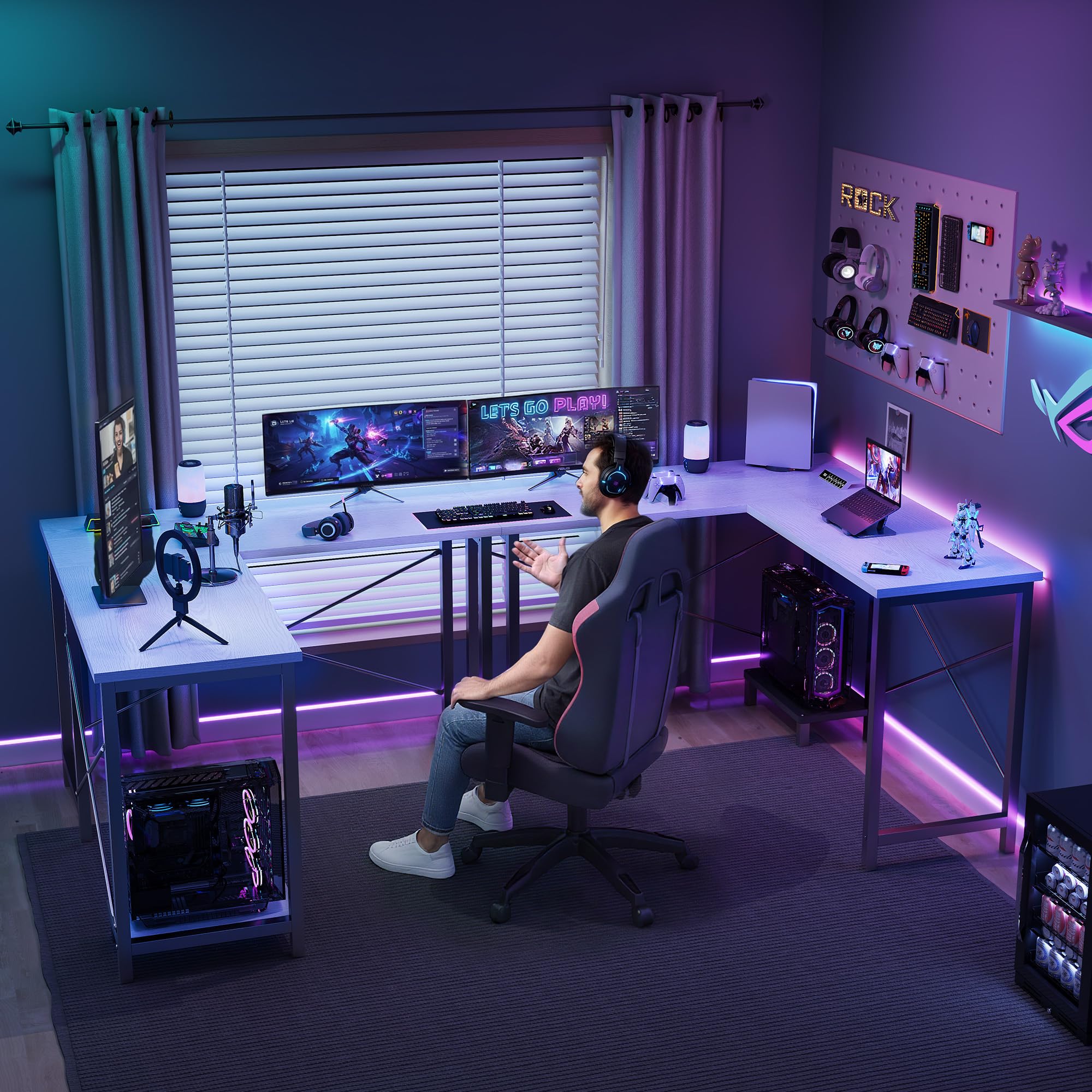 JHK 50 İnç L Şeklinde Bilgisay - L Shaped Desk Setup incelemesi ve fiyatı