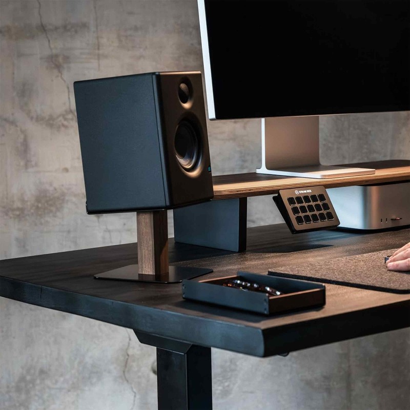 Siyah ceviz hoparlör standı ma - Desk Setup Speakers incelemesi ve fiyatı