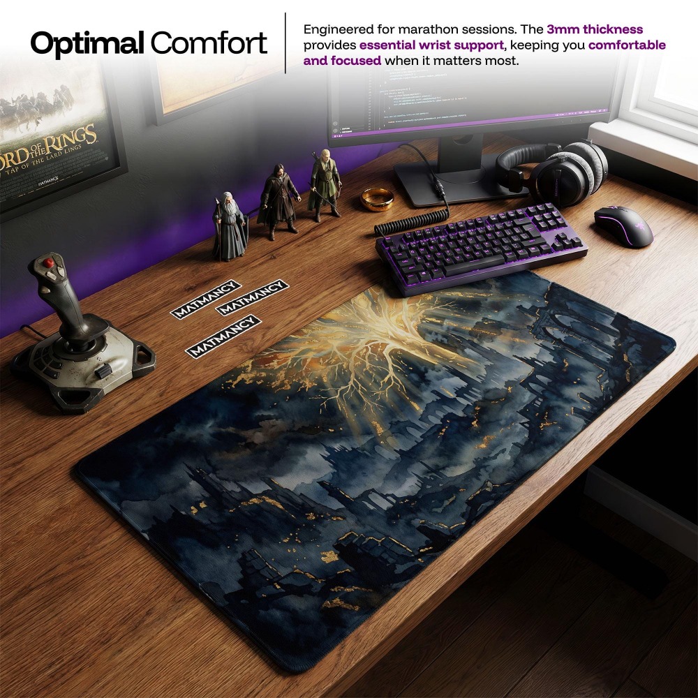 Masa Örtüsü, Koyu Fantazi Mous - Desk Setup Simple incelemesi ve fiyatı