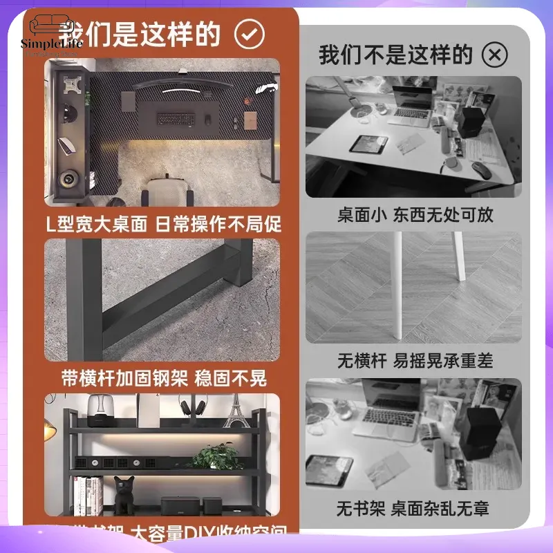 Köşe Oyun Masası Bilgisayar Ma - L Shaped Desk Setup incelemesi ve fiyatı