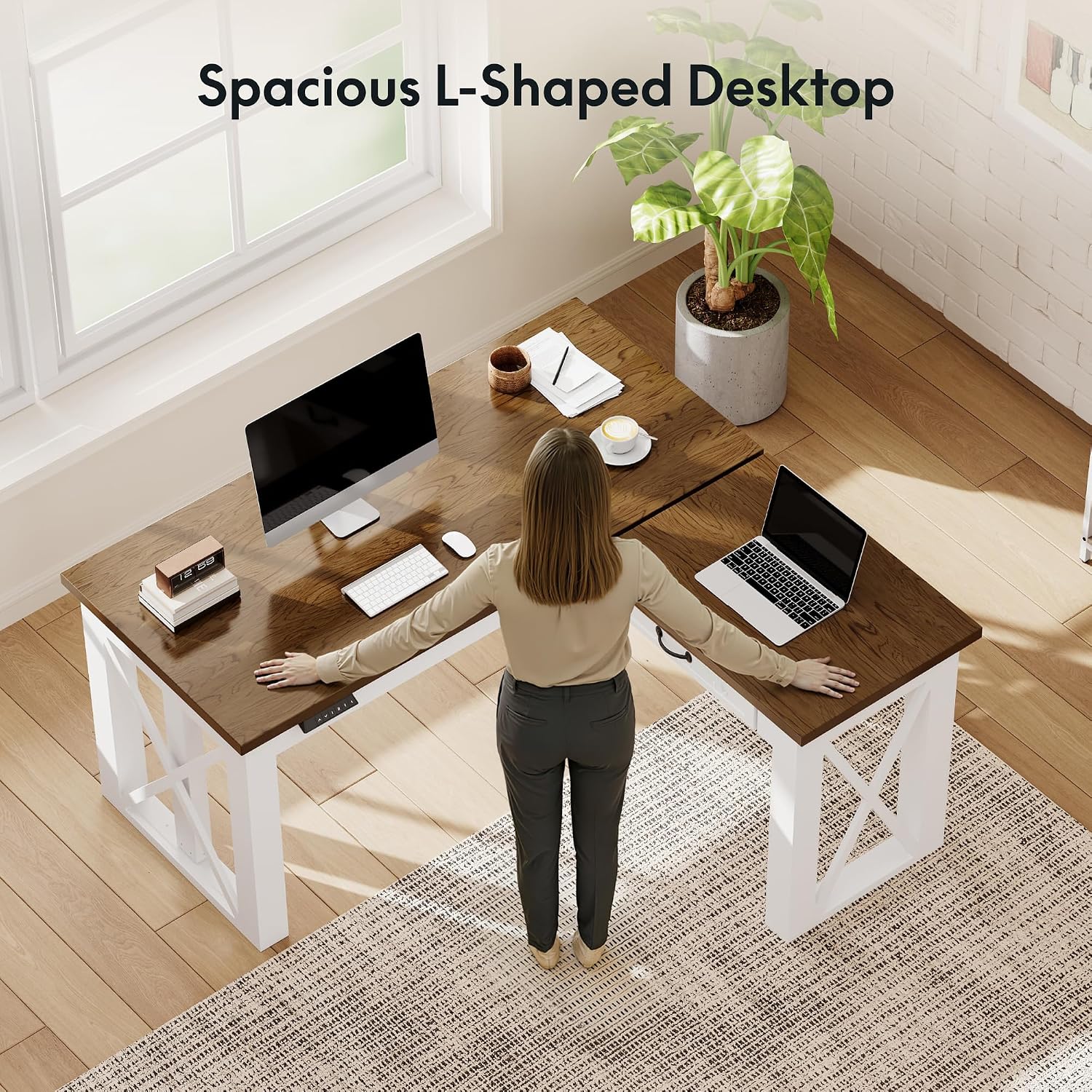 Çekmeceli L Şeklinde Ayakta Ça - L Shaped Desk Setup incelemesi ve fiyatı