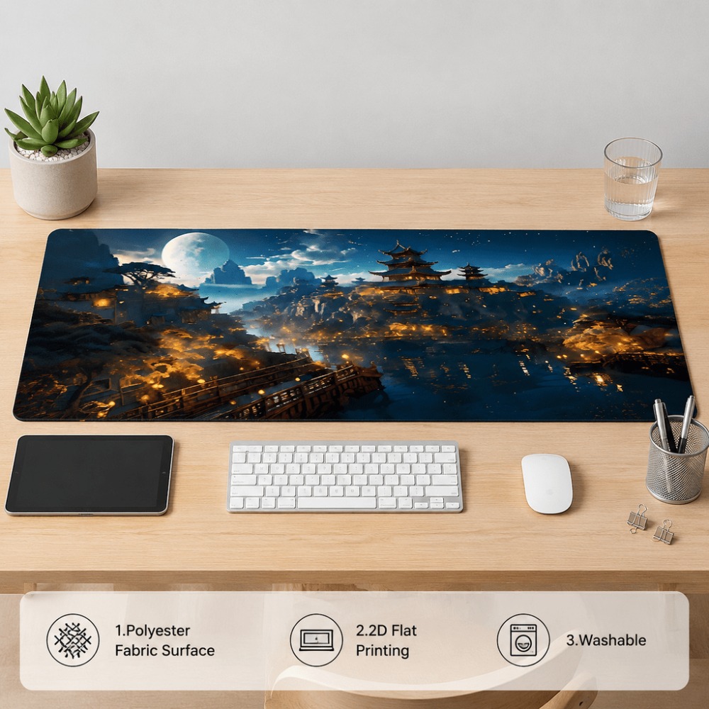 Orijinal fantezi gece şehri ay - Desk Setup Simple incelemesi ve fiyatı