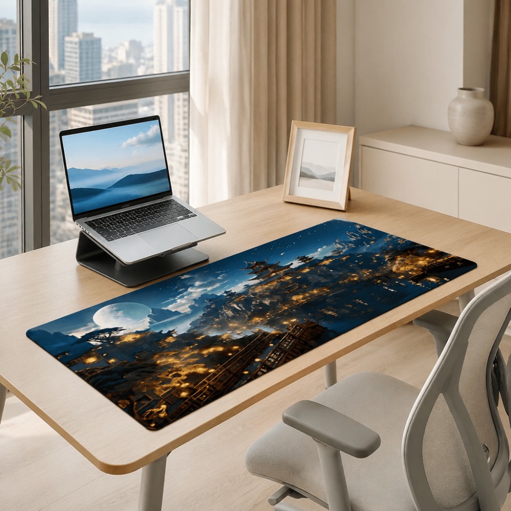 Orijinal fantezi gece şehri ay - Desk Setup Simple incelemesi ve fiyatı
