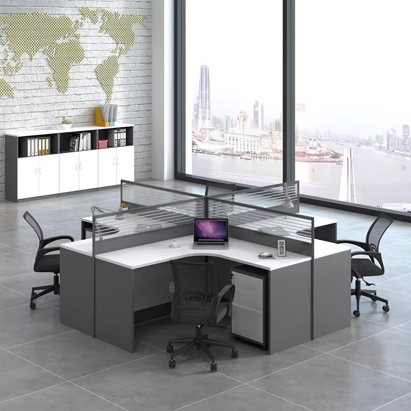 2, 4 veya 6 Kişilik Beyaz Ofis - L Shaped Desk Setup incelemesi ve fiyatı