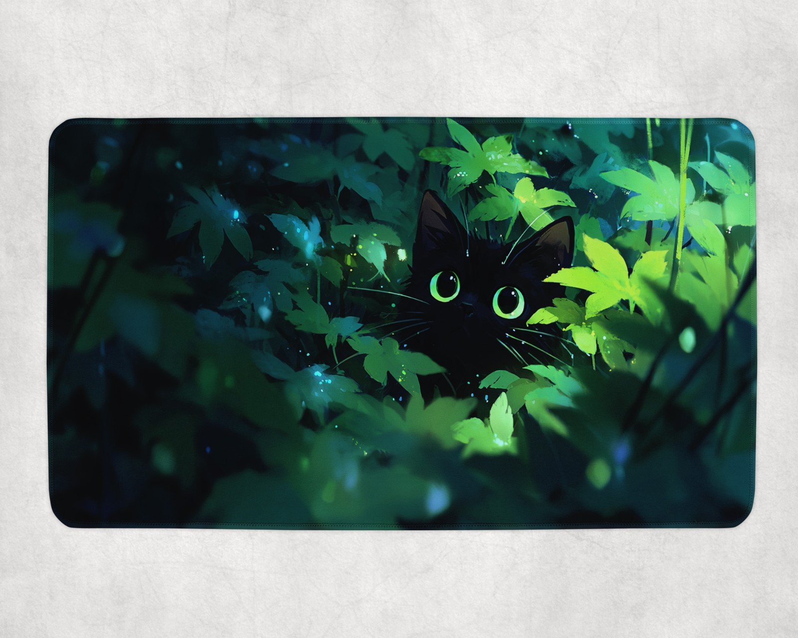 Siyah Kedi MTG Playmat Yeşil O - Desk Setup Art incelemesi ve fiyatı