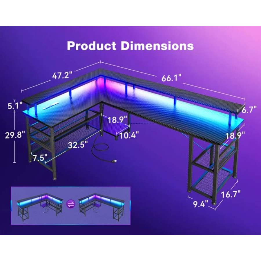 66 cm Genişliğinde, L Şeklinde - L Shaped Desk Setup incelemesi ve fiyatı