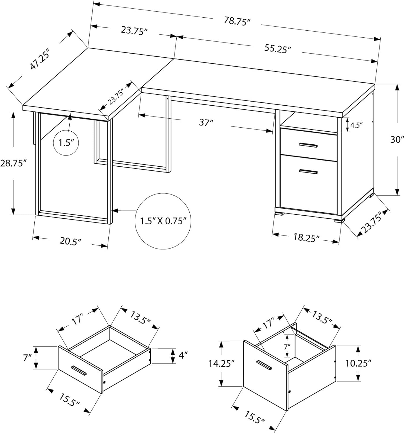 I 7257 Bilgisayar Masası, Ev O - L Shaped Desk Setup incelemesi ve fiyatı