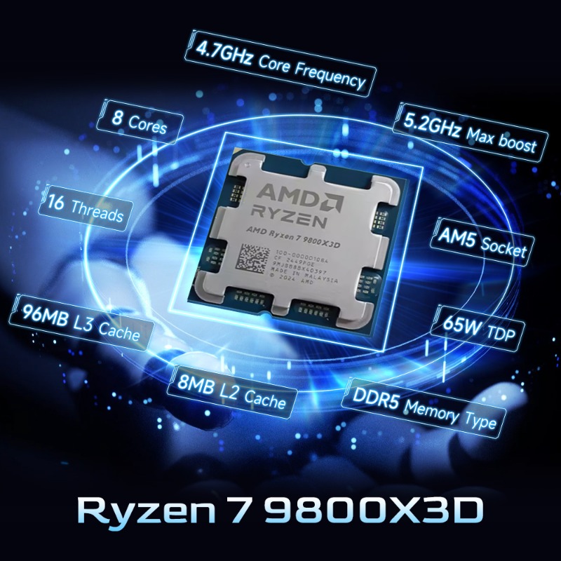 AMD Ryzen 7 9800X3D X3D Önbell - Amd Cpu Ryzen 7 incelemesi ve fiyatı