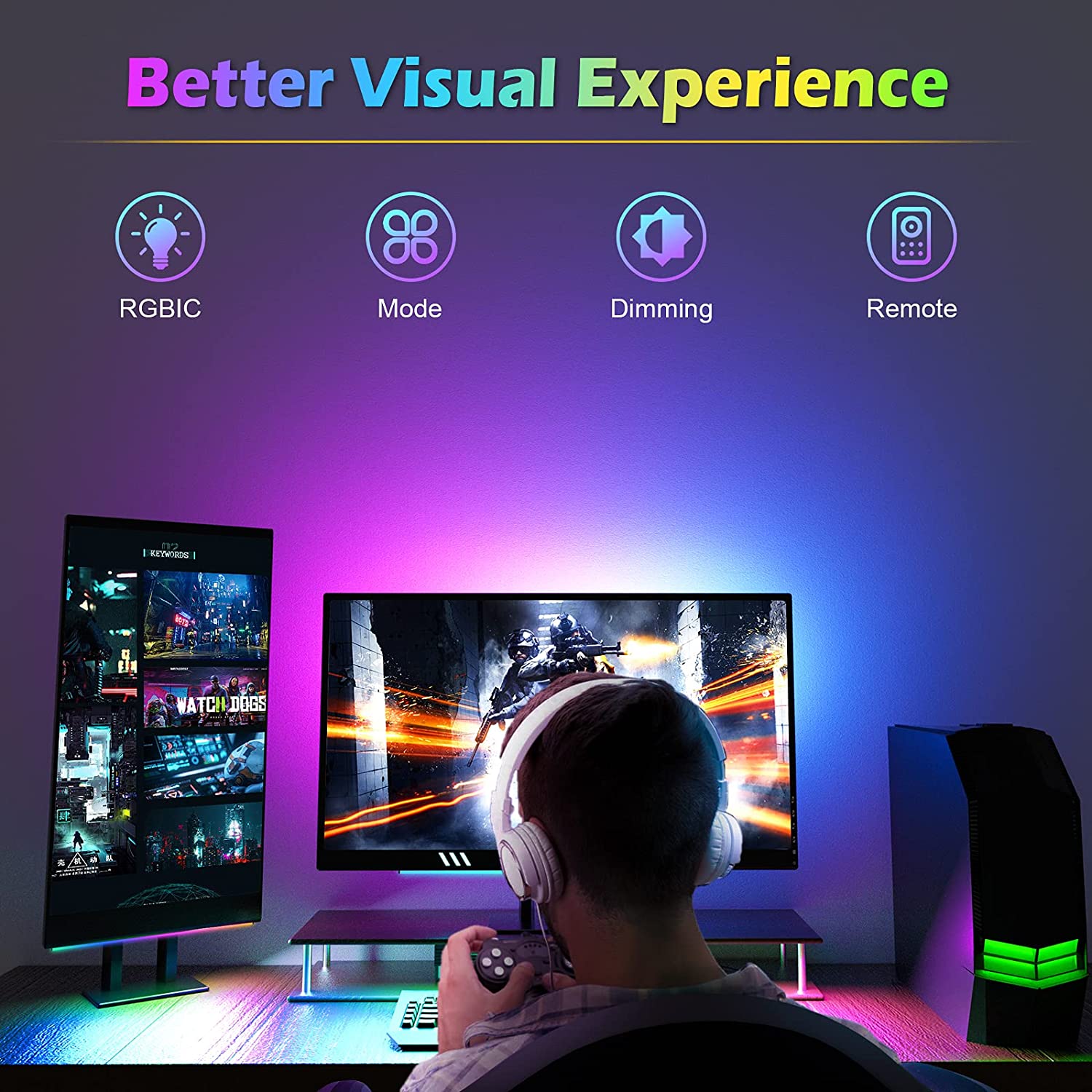 Monitör Altında Işık Çubuğu RG - Desk Setup Diy incelemesi ve fiyatı